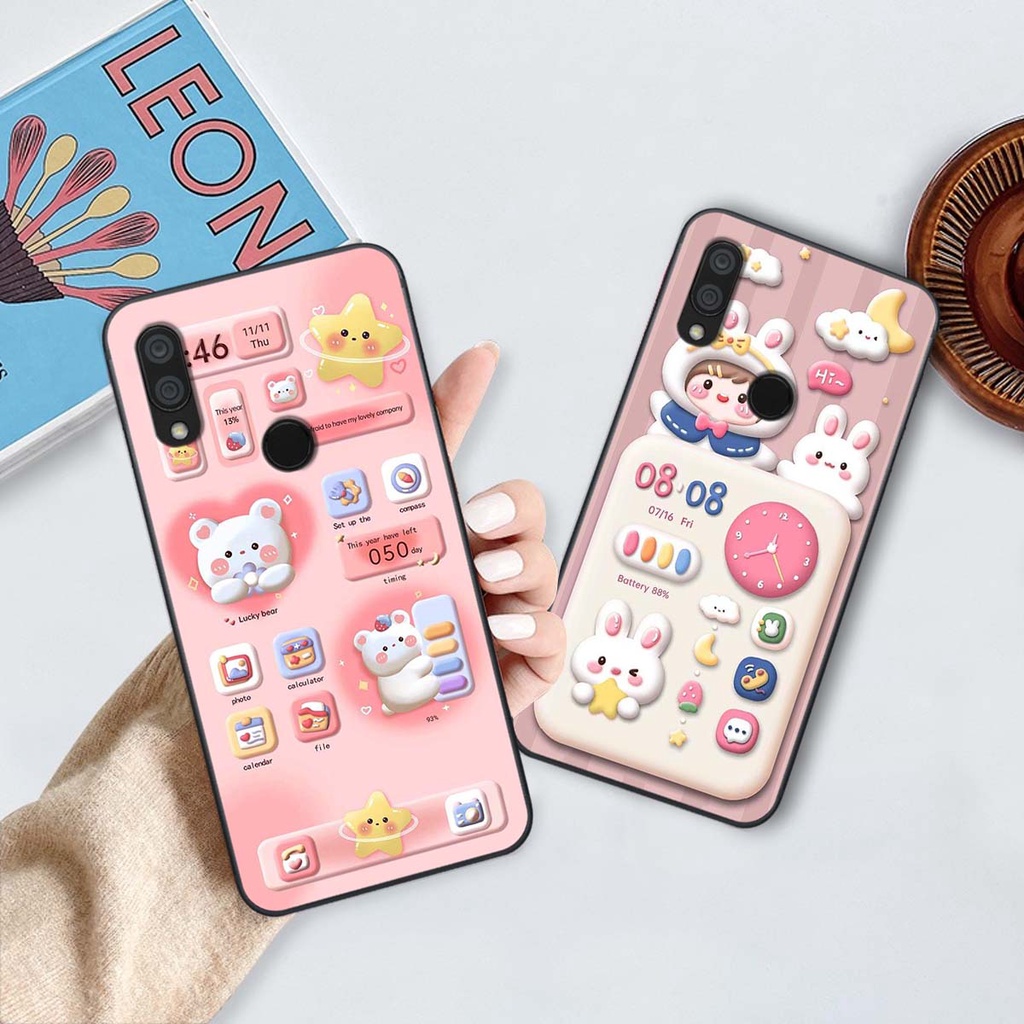 Ốp xiaomi redmi 7 - redmi note7 - redimi note 7 pro in hình gấu dễ thương và cute