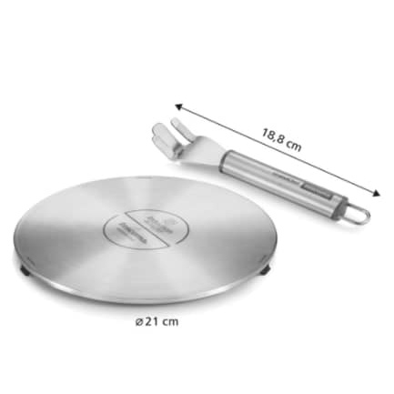 Đĩa chuyển nhiệt bếp từ TESCOMA  21cm dùng cho nồi đồng, thủy tinh, inox [Hàng Đức chính hãng]