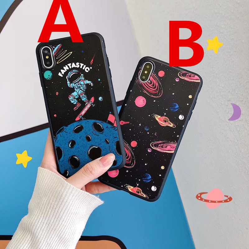 Ốp lưng TPU mềm hình vụ trụ cho IPhone X XR XS max 6s 7 8Plus | BigBuy360 - bigbuy360.vn