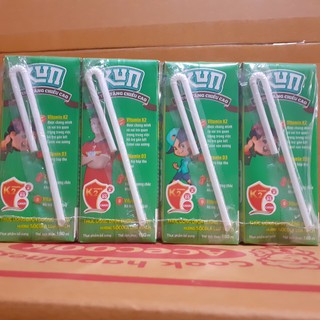 Sữa Kun cacao lúa mạch, sữa kun cam vỉ 4 hộp (110ml, 180ml)