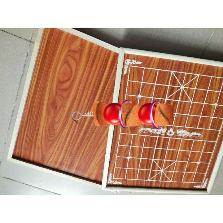 Bàn cờ tướng gỗ sịn gấp và phẳng