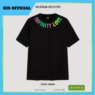 Áo Thun Unisex Infinity Love Phản Quang 7 Màu Form Rộng Thời Trang Nam Nữ Phong Cách Hàn Quốc [KIS OFFICIAL]