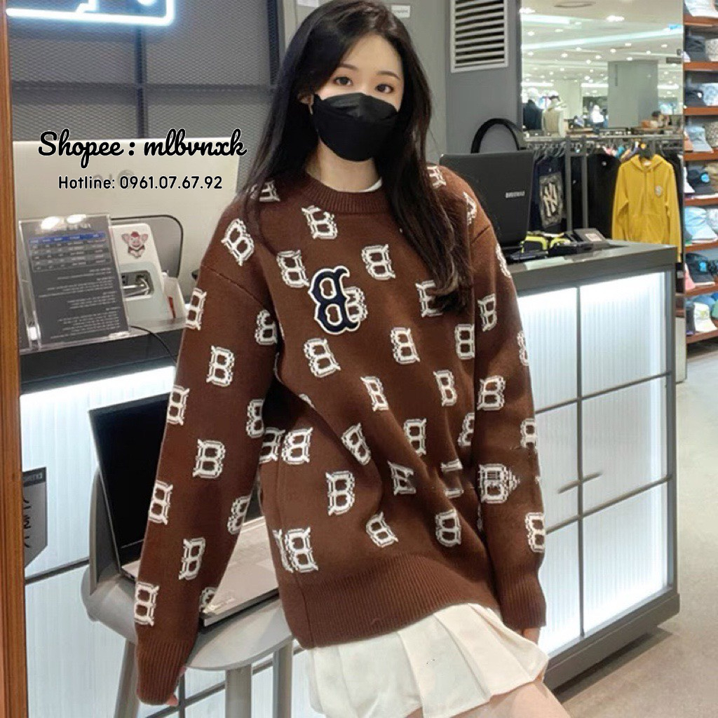 ẢNH THẬT / TQXK - Áo Len MLB Monogram - HÀNG XUẤT DƯ FULLTAG