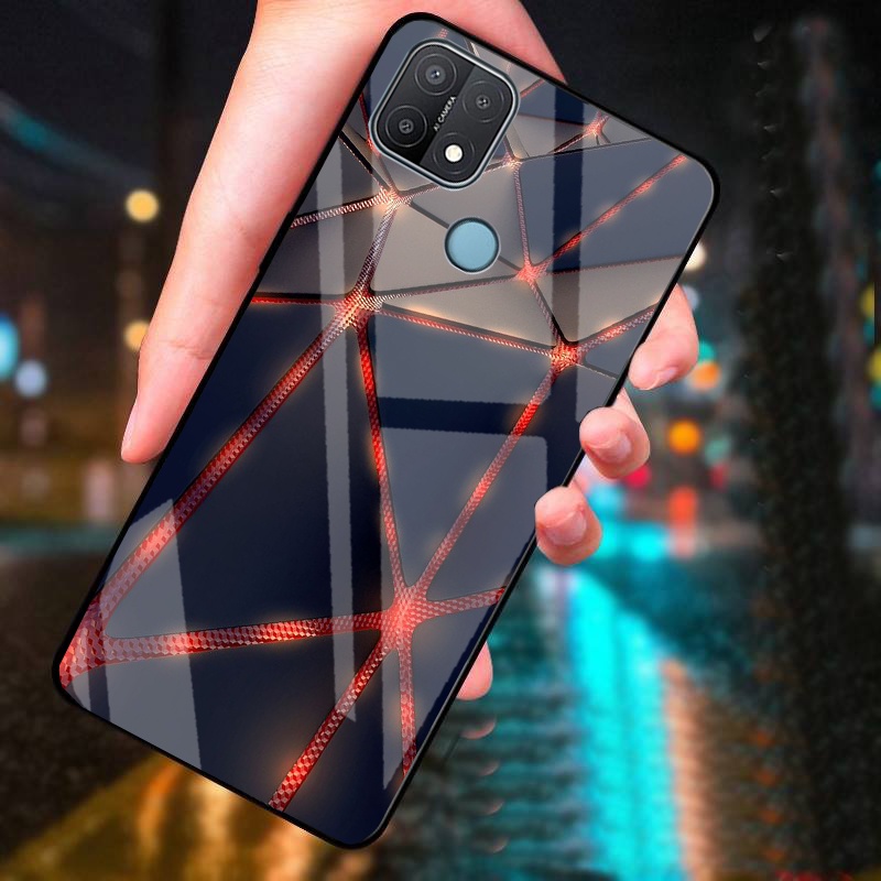 Ốp Lưng OPPO A15/A15s mặt kính cường lực cao cấp thiết kế riêng