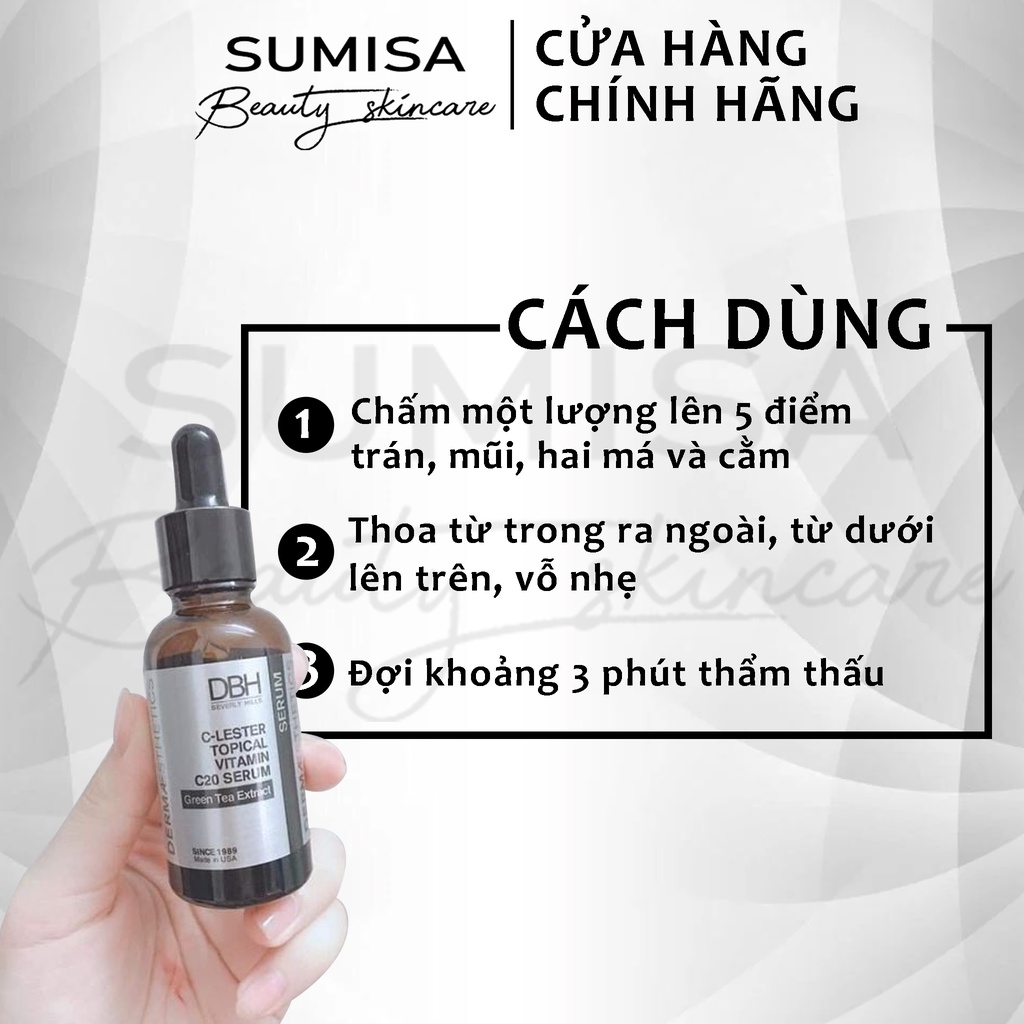 Serum tăng cường Collage DBH C-Lester Topical Vitamin C20 chống lão hóa chuyên sâu 30ml