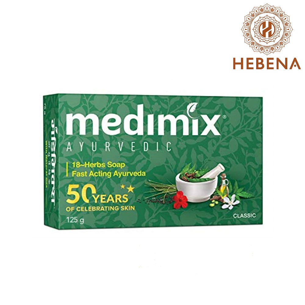 Xà phòng tắm 18 loại thảo dược - Medimix Handmade Ayurvedic Soap (SPK) - hebenastore