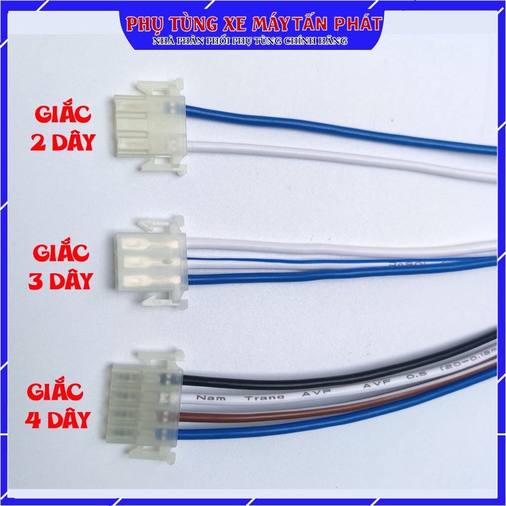 Giắc cắm nút công tắc xe máy Giá 1 dây