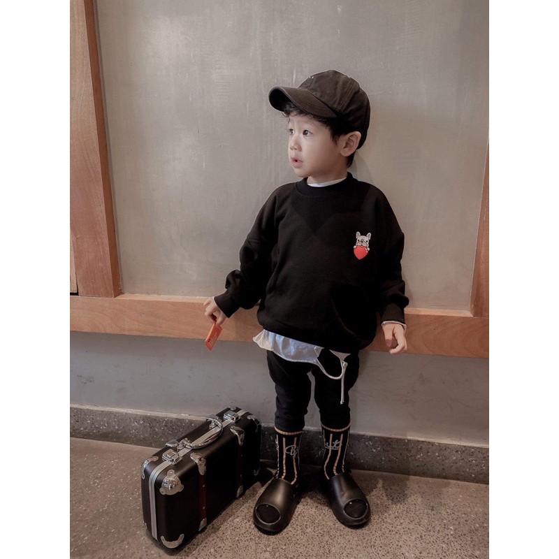 Áo sweater hình chó con