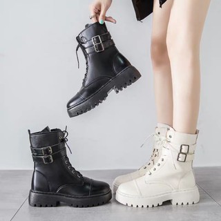 [ORDER] Boots cao cổ phong cách Ulzzang mạnh mẽ phong cách Hàn, hàng quảng châu loại đẹp
