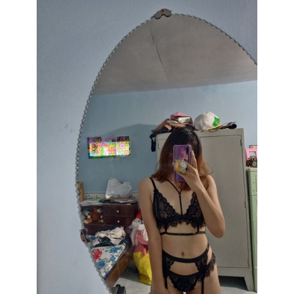 Bộ đồ lót ren kèm kẹp tất sexy - set nội y quyến rũ gợi cảm | BigBuy360 - bigbuy360.vn