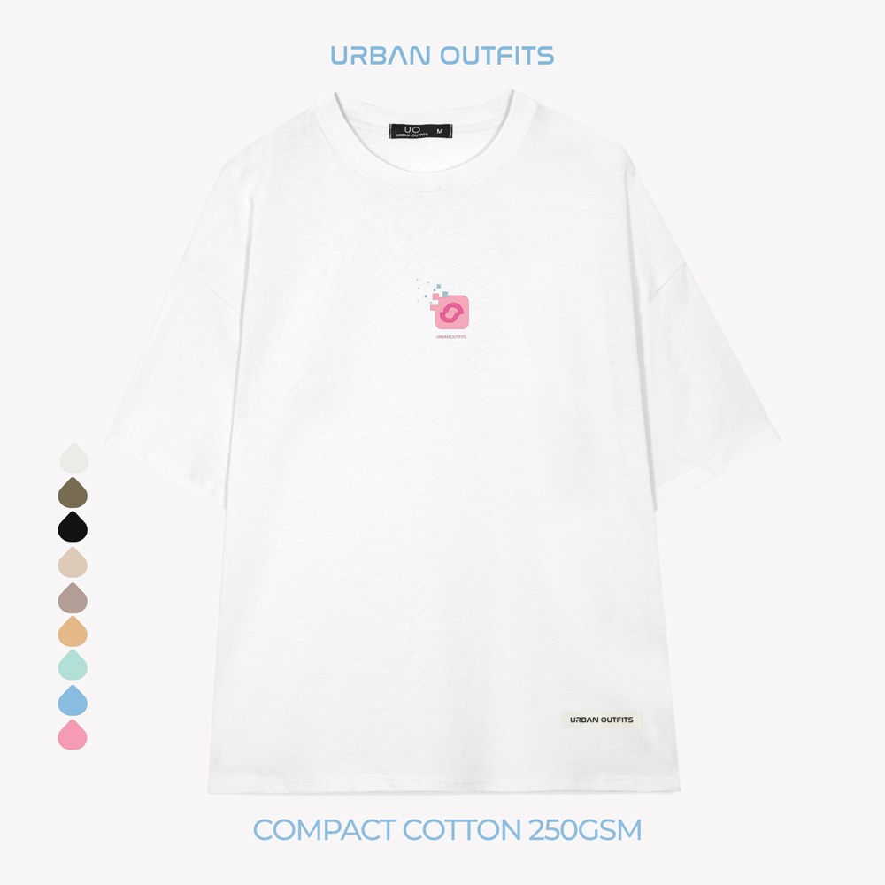 Áo Thun Tay Lỡ Form Rộng URBAN OUTFITS  ATO106 Local Brand In BRONZE ver 2.0 Chất Vải 100% Compact Cotton 250GSM Dầy Dặn