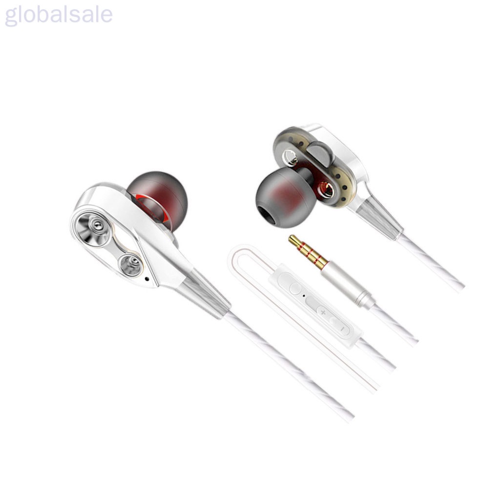 Tai nghe nhét tai giắc 3.5mm âm thanh siêu trầm có micro thích hợp cho iPhone/Samsung