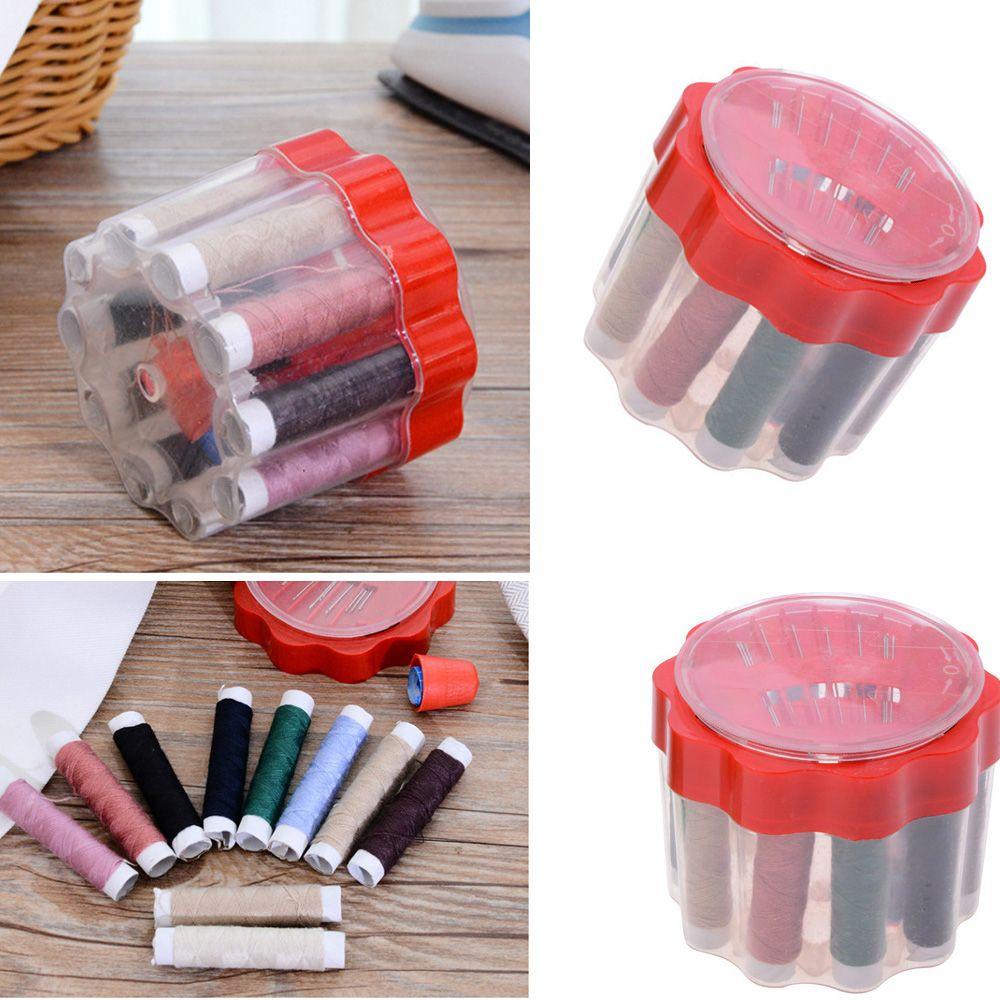 JUNE Hộp Đựng Kim Chỉ May Vá Mini Tiện Dụng Mang Theo Du Lịch