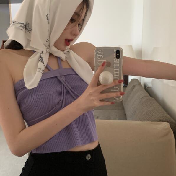 Áo Hai Dây Màu Sắc Thời Trang Mùa Hè Hàn Quốc Cho Nữ