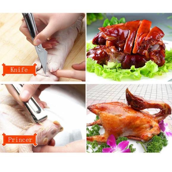 Dụng cụ dao nhíp nhổ lông gà vịt 2 in 1 ( tuyển khách sỉ)