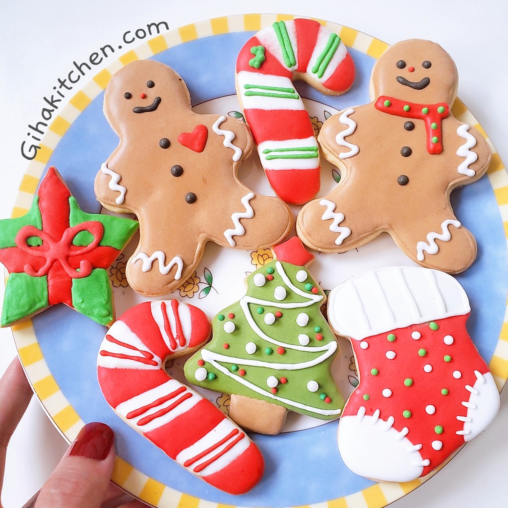 SẴN HÀNG | Set bánh quy giáng sinh ông già Noel, Snow man, bánh người gừng kèm hộp đem tặng xinh xắn. | BigBuy360 - bigbuy360.vn