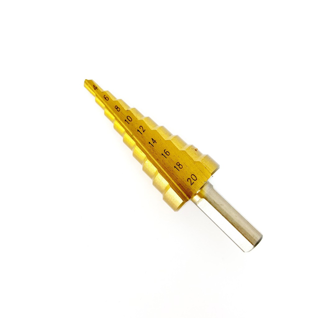 BỘ 3 MŨI KHOAN THÁP THẲNG  ĐƯỜNG KÍNH TỪ 4MM- 32MM