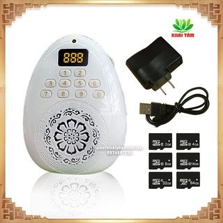 Máy nghe pháp máy niệm phật đài giọt nước có thẻ nhớ kt05