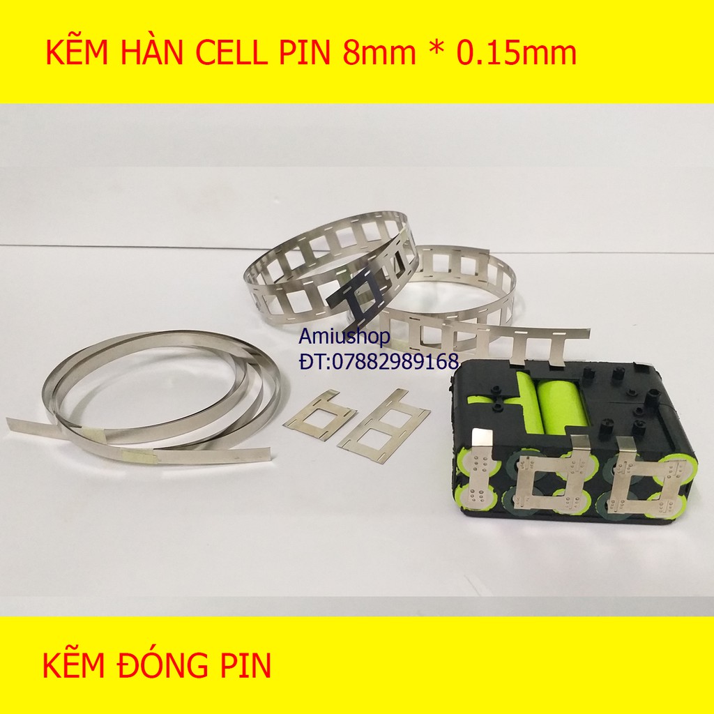 Kẽm Hàn Cell Pin Mạ Niken 0.15mm * 8mm (1 mét)