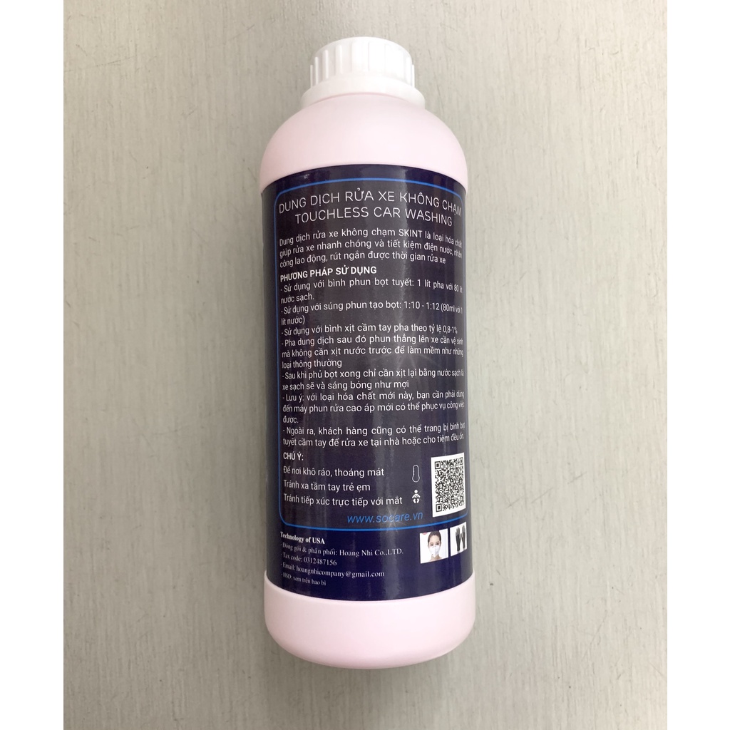 NƯỚC RỬA XE KHÔNG CHẠM SOCARE CAN 1L, 5L