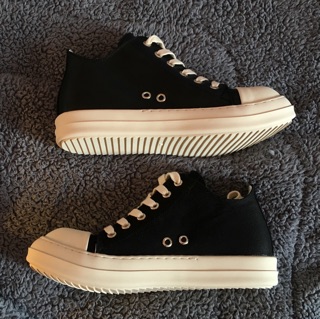 Rick owens thấp cổ vải