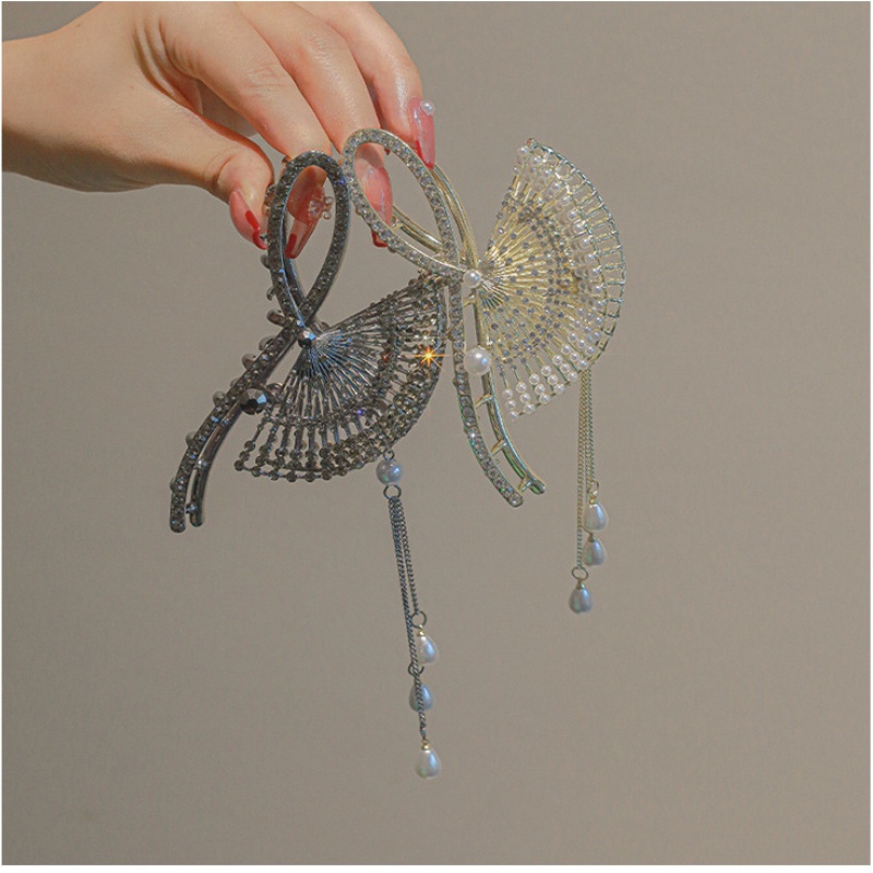 Phụ kiện tóc thời trang mới Kẹp tóc nữ hàn quốc Kẹp tóc quạt cao cấp