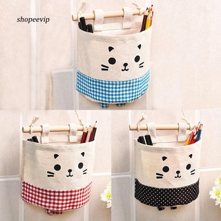 Túi treo tường đựng đồ hình mèo con dễ thương 88098 GIA DỤNG