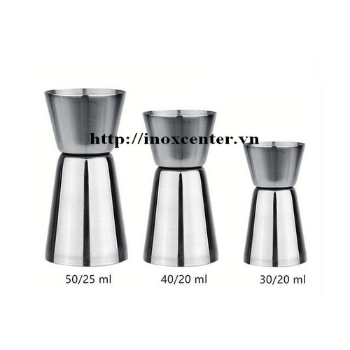 LY ĐONG ĐỊNH LƯỢNG PHA CHẾ INOX 2 ĐẦU