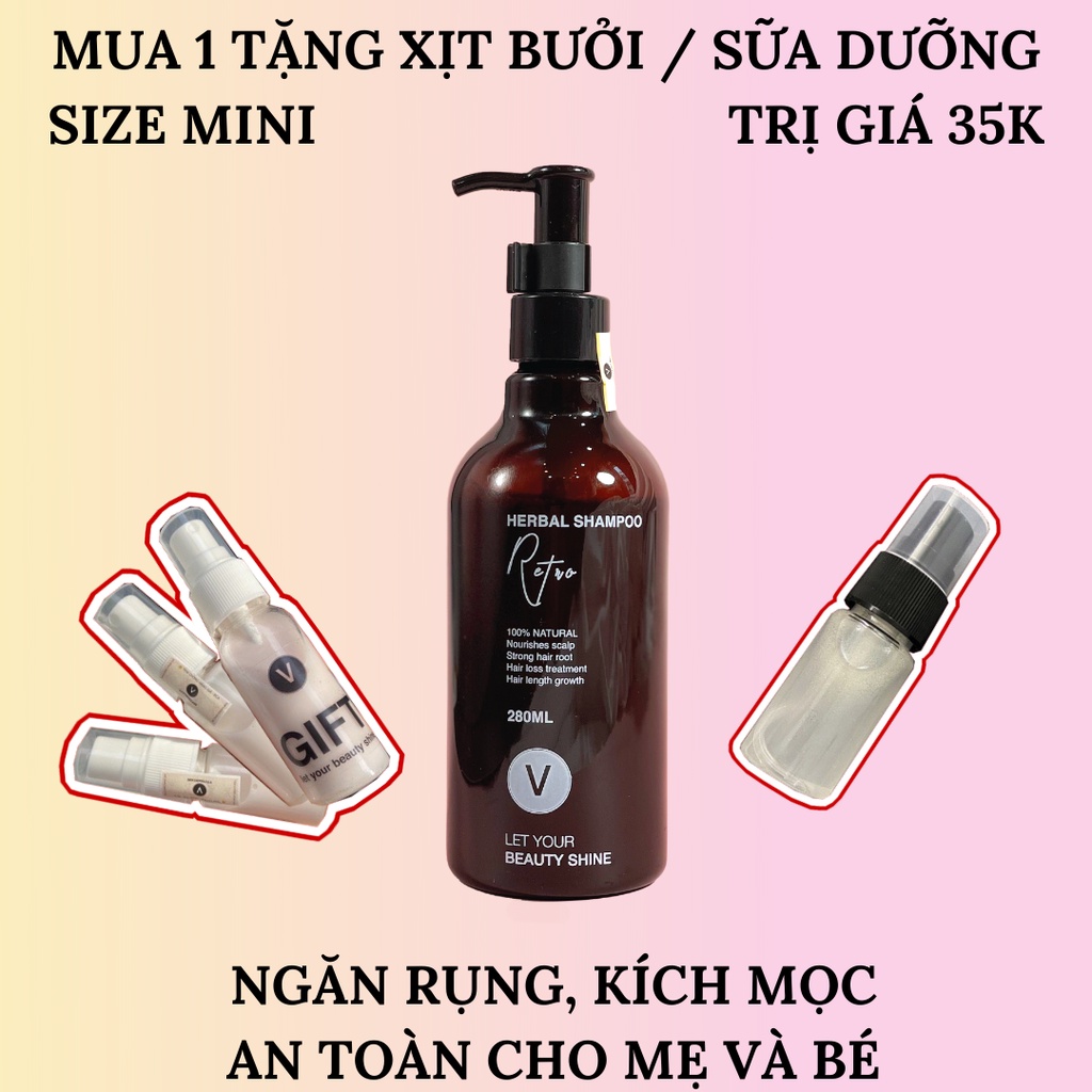 Gội bồ kết Retro ngăn rụng tóc VyvyHairCare