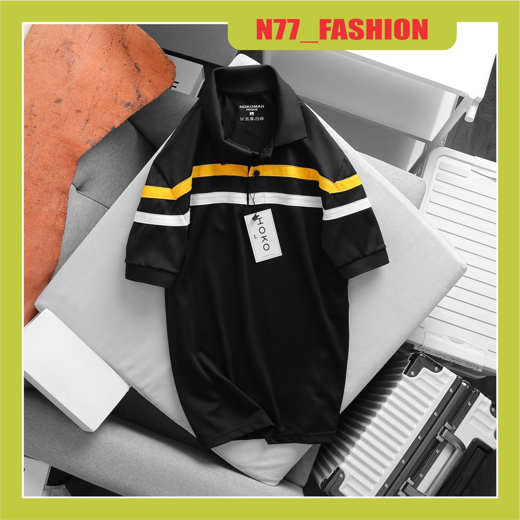 Áo polo nam cá sấu trẻ trung sang trọng chất vải cotton dày dặn thoáng mát mẫu mới nhất cao cấp N77 