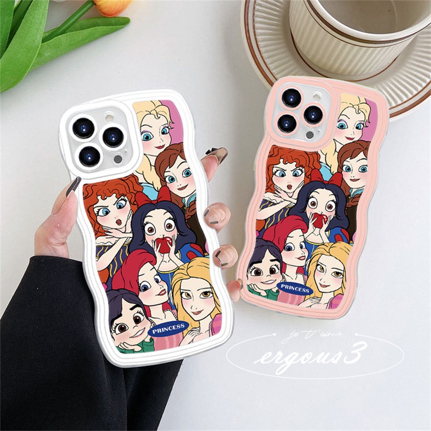Ốp Điện Thoại Mềm Họa Tiết Công Chúa Hoạt Hình Cho iPhone 14 13 12 11 Pro Max SE2020 X XR Xs Max 7 8 Plus