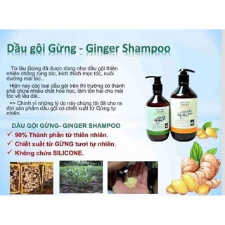 Combo dầu gội,dầu xả gừng