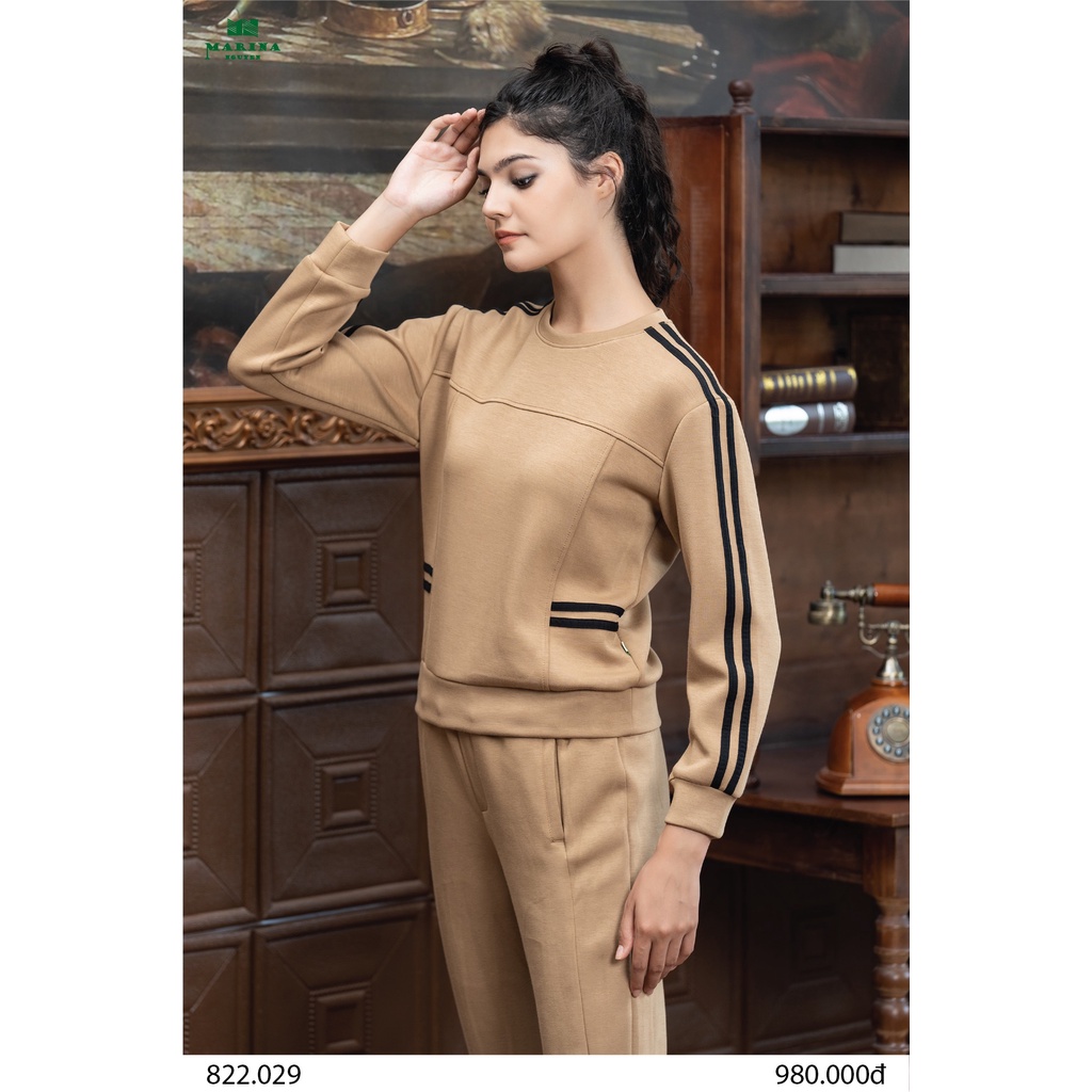 Bộ Đồ Thu Đông Nữ MARINA NGUYỄN Thiết Kế Dài Tay, Kiểu Dáng Trẻ Trung, Chất Liệu Cotton Mềm Mịn - 822029