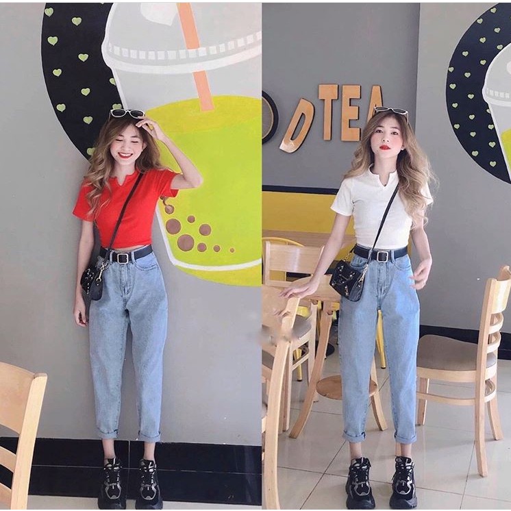 [ LỐ BỊCH!!! ] QUẦN BAGGY JEAN NỮ CAO CẤP HADI MÀU XANH CỰC HOT HIT ĐỦ SIZE-