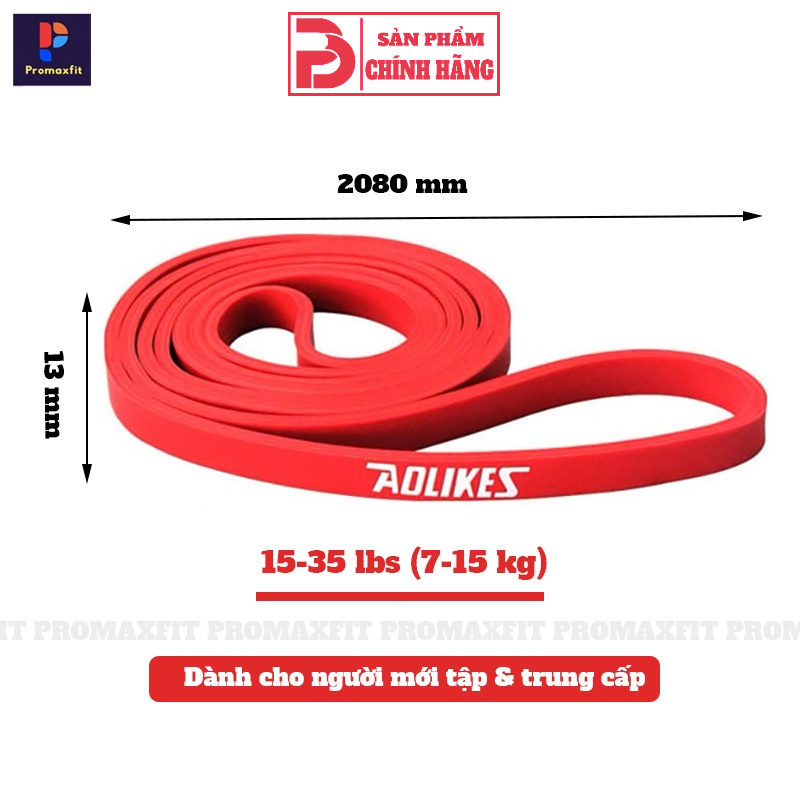 Dây kháng lực tập gym power band Aolikes đàn hồi cao su tập tay chân mông vai đùi nam nữ
