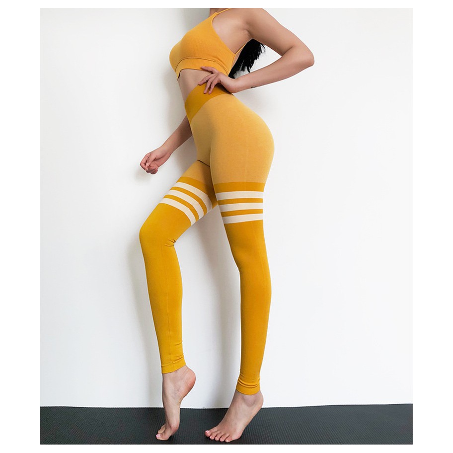 Quần legging Bomshell Tập Gym Yoga Cạp Cao Nâng Mông, Co Giãn 4 Chiều