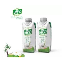 Combo 2 Hộp Nước Dừa Tươi ACP Vico Fresh 330ml - Vị Xiêm