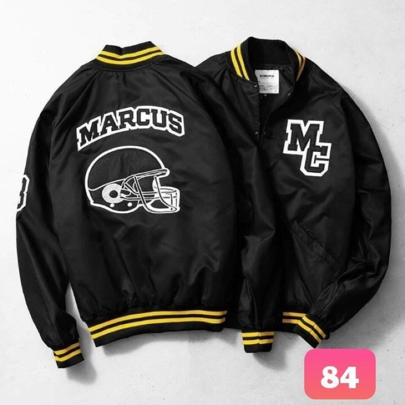 Áo khoác dù bomber unisex form rộng MARCUS bóng chày nam nữ ulzzang Gemini