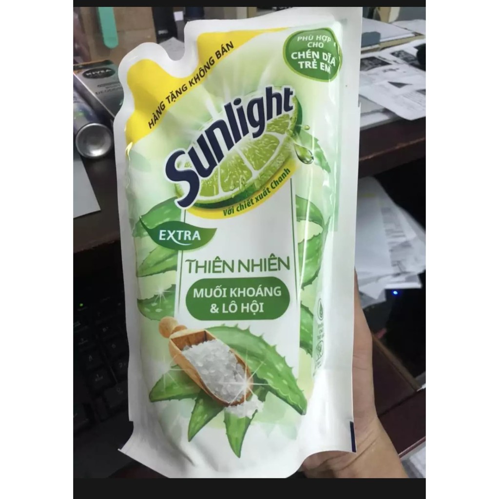 set 2 Nước Rửa Chén Sunlight Thiên Nhiên/ trà xanh 550gr