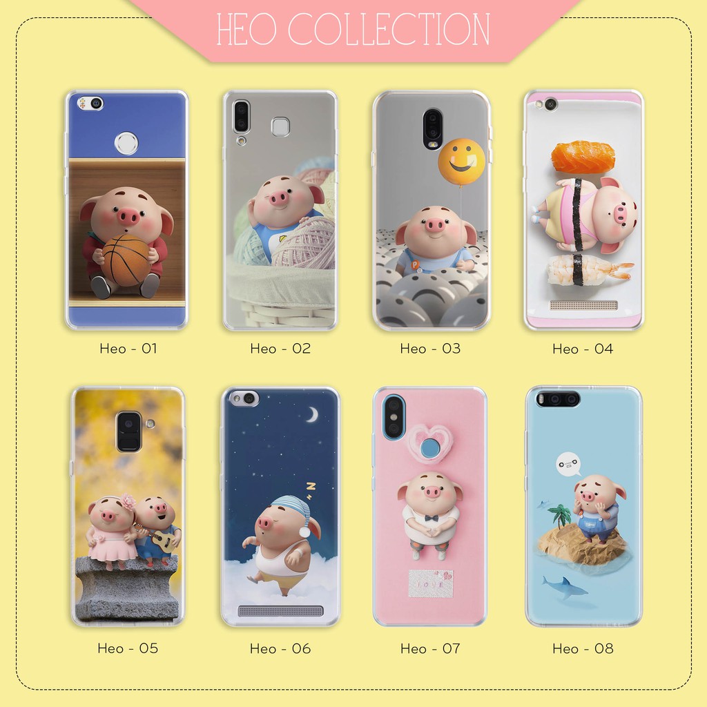 Ốp điện thoại heo siêu dể thương cho iphone iphone 4 5 6 7 8 plus X XR Xs Max iphone 11/12 pro