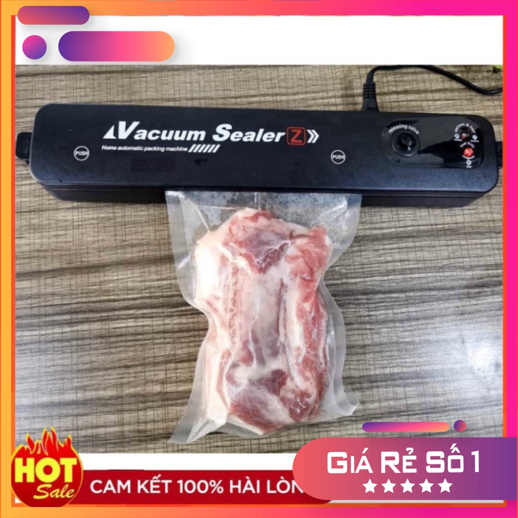 Máy Hút Chân Không Thực Phẩm Kèm Hàn Miệng Túi Vacuum Sealer ( tặng 10 túi hút )  BBZ Store