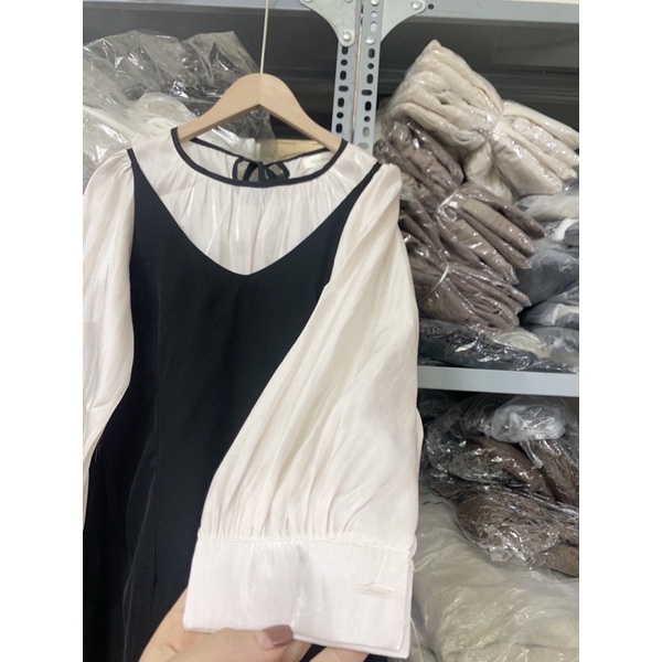 Set váy 2 dây mix áo organza