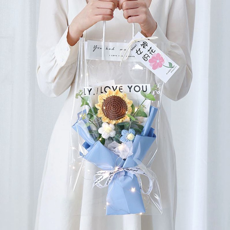 1 Bó Hoa Hướng Dương Nhân Tạo Lãng Mạn Dùng Làm Quà Tặng Valentine / Đám Cưới