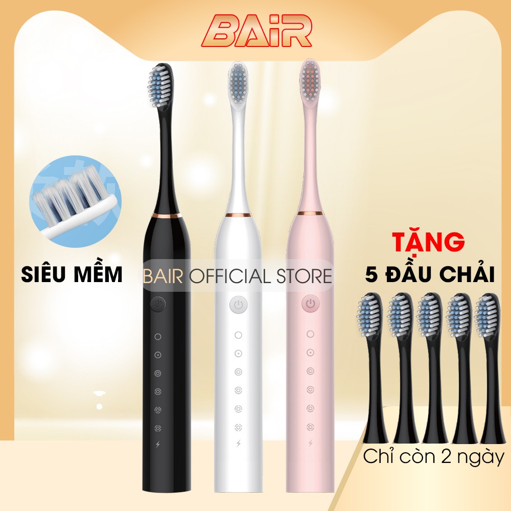 Bàn chải điện Bair Sonic X3 Pro, bàn chải đánh răng điện Bair phù hợp nhất với người Việt
