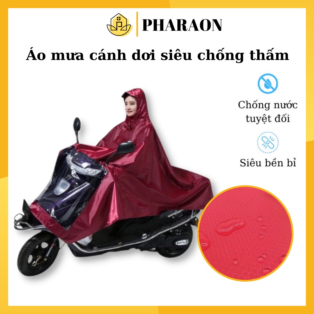 Áo mưa cánh dơi Áo mưa chống nước chất liệu PVC cao cấp