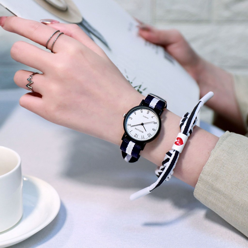 Đồng hồ nữ thời trang Mstianq MS06 dây dù cực bền mặt số tuyệt đẹp, trẻ trung, cá tính | BigBuy360 - bigbuy360.vn