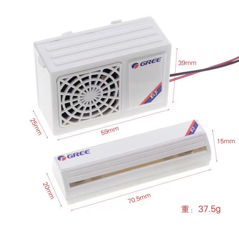 Đồ chơi mô hình điều hòa không khí mô hình 1/14 tỷ lệ RC Máy kéo Xe tải tự đổ Điều hòa không khí mô hình cảnh mini Đồ ch
