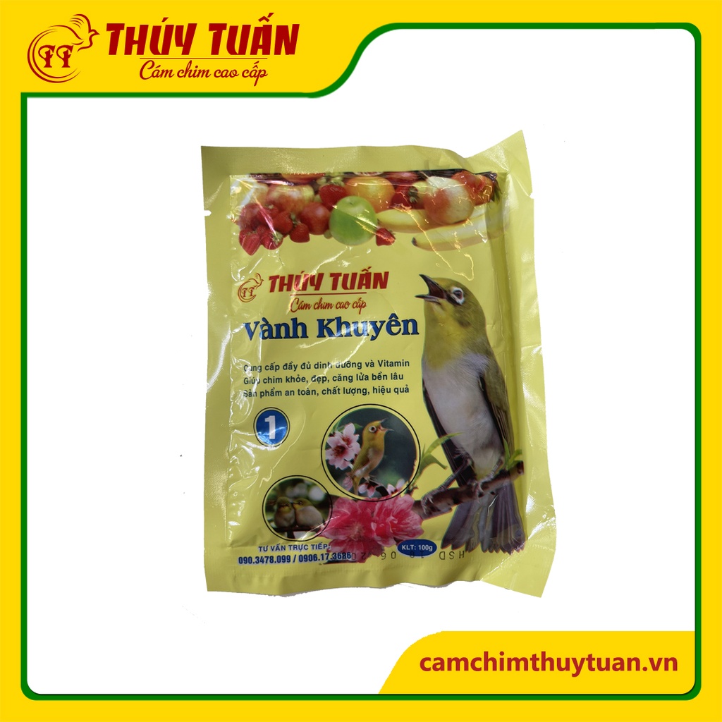 Cám chim vành khuyên Thúy Tuấn số 1 cao cấp 100-200 gram - Cám chim Thúy Tuấn chính hãng