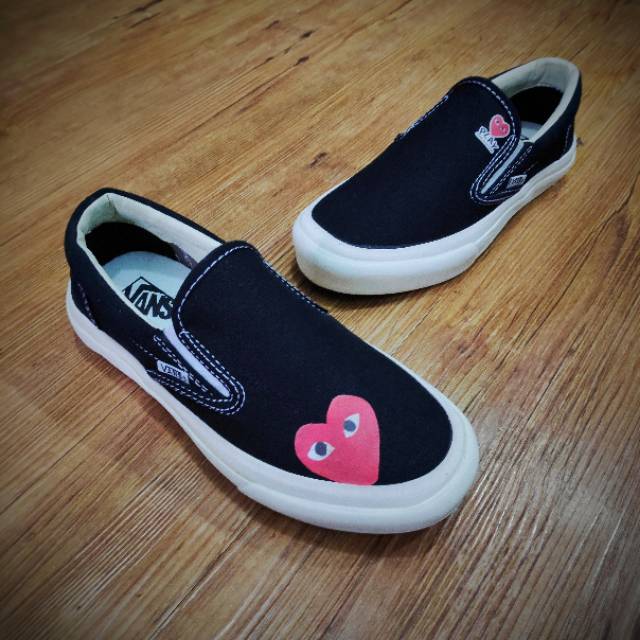 Giày Vans Slip On Og Phối Màu Đen Trắng Cá Tính Trẻ Trung