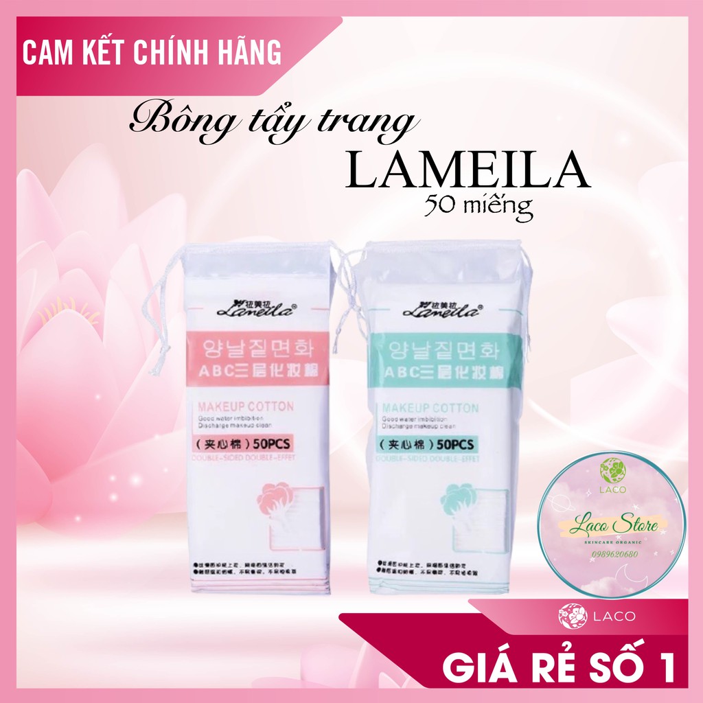 Bông Tẩy Trang Laneila 50 Miếng – Bông Tẩy Trang 3 Lớp Nội Địa Trung | BigBuy360 - bigbuy360.vn